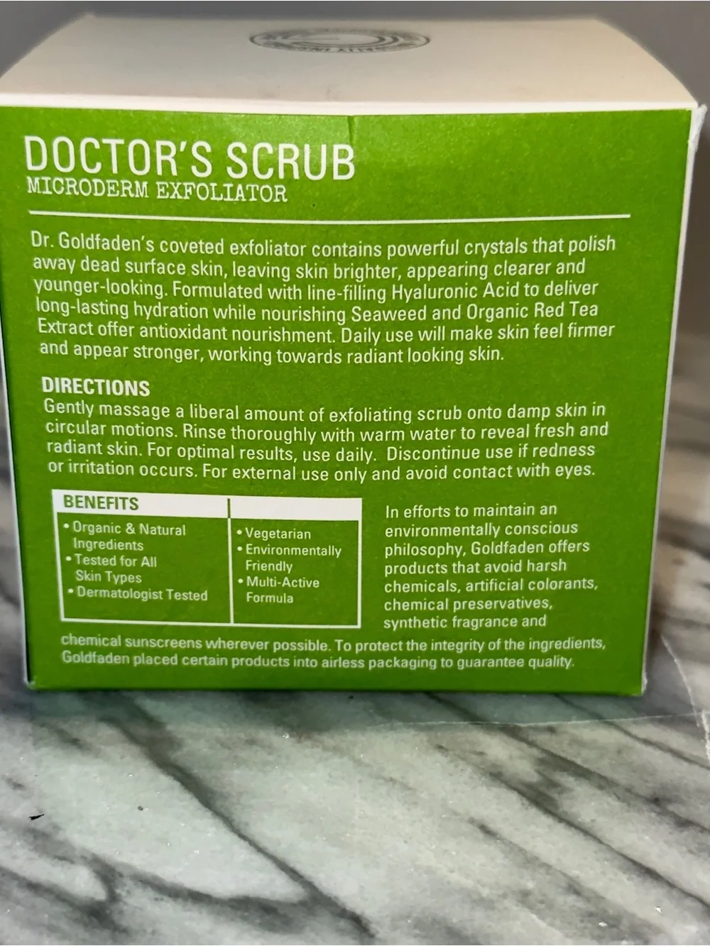 GOLDFADEN MD Doctor's Scrub Microderm Exfoliator Scrub 6.7oz 200ml
